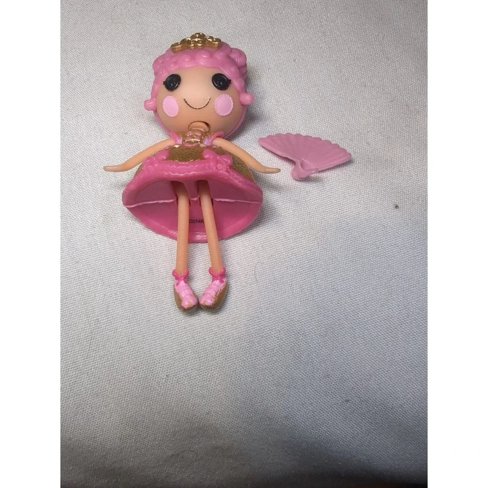 MINI Lalaloopsy Goldie Luxe Pink & Gold Princess Doll Mga Rare 3